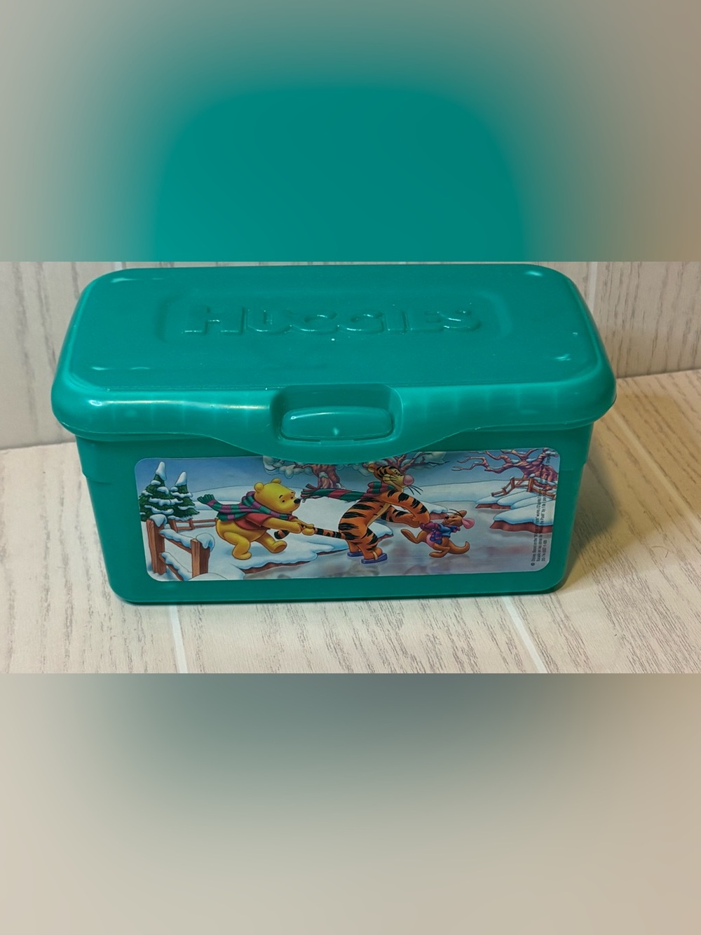 Huggies Winnie the Pooh Empty Pop Up Wipes Tub Disney Baby Refillable Case